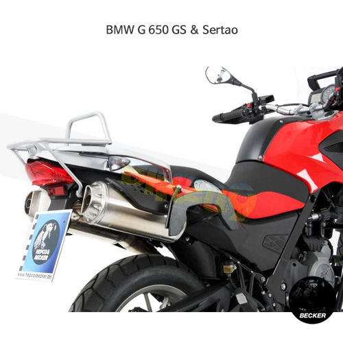 BMW G 650 GS &amp; Sertao C-Bow 프레임 (11-)- 햅코앤베커 오토바이 싸이드백 가방 거치대 630660 00 01